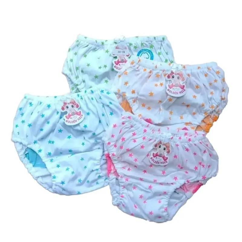 Cd Anak Perempuan Golden Nick Kuping | Celana Dalam Bahan Katun Tebal Elastis Isi 3pcs 3