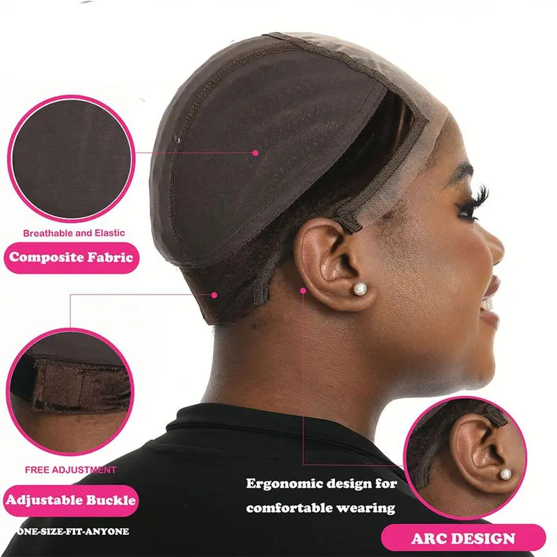 Lace Grip Wig Cap for Women, Non Slip Wig Gripper for Keeping Wigs in Place, Adjustable Wig Cap with Grip Headband, Heatless Styling Tools for Synthetic Hair Extensions, Hair Wigs, Hair Products, Toupee, Pre Bonded Extensions, Clip Hair Extensions 4