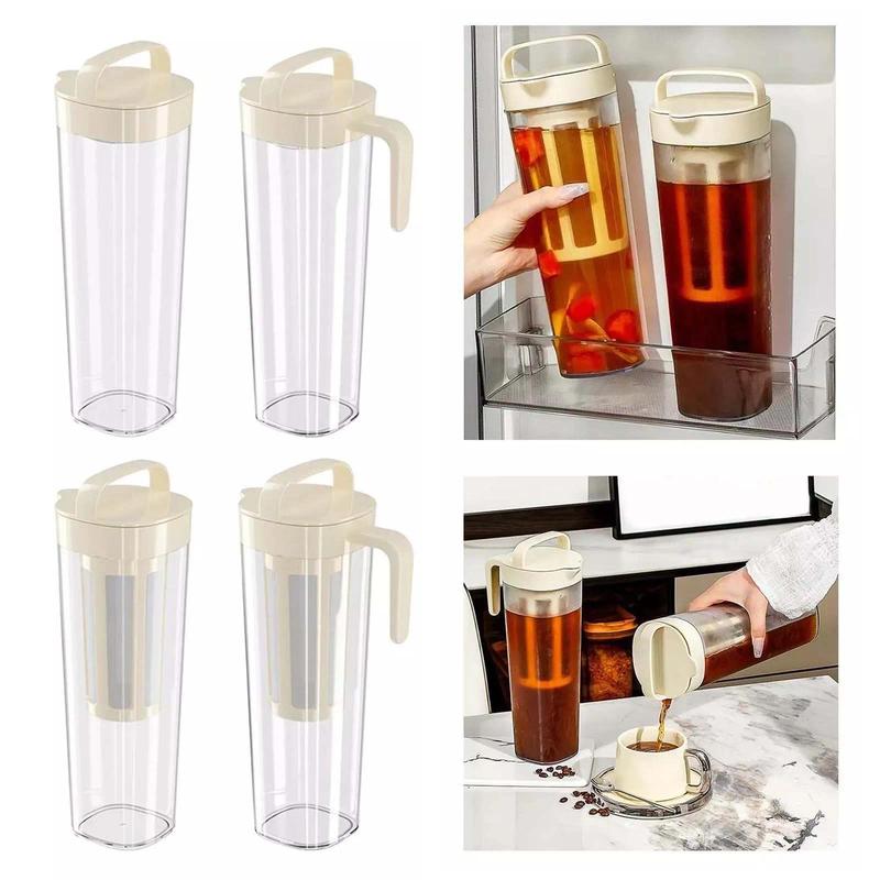 Product Introduction of Outdoor manual cold brew coffee maker, Filter ice fruit teapot Coffee Juice Bar, Restaurant, Kitchen, Camping coffee pot 0