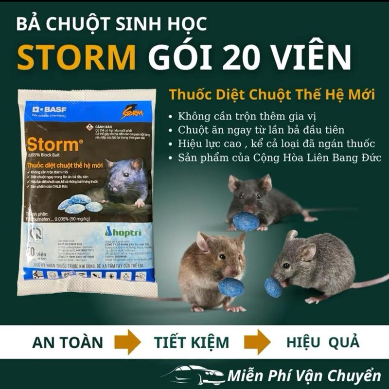 [ Gói 20 viên ] thức ăn cho Chuột , kèm 2 lọ  Kiến ,Gián sinh học