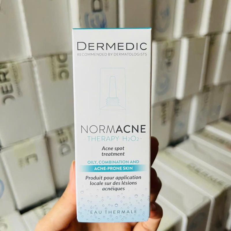 Kem chấm mụn Dermedic Normacne Therapy H2O2 giúp giảm mụn sưng đỏ 15ML 1