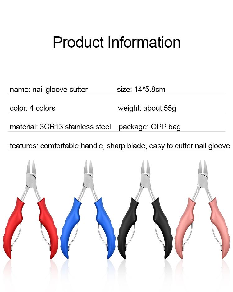 Product Introduction of Professional Nail Clippers Podiatry Correction Nippers Cuticle Cutters Cut Paronychia Pedicure Manicure Hand Foot Care Tool Stainless 5