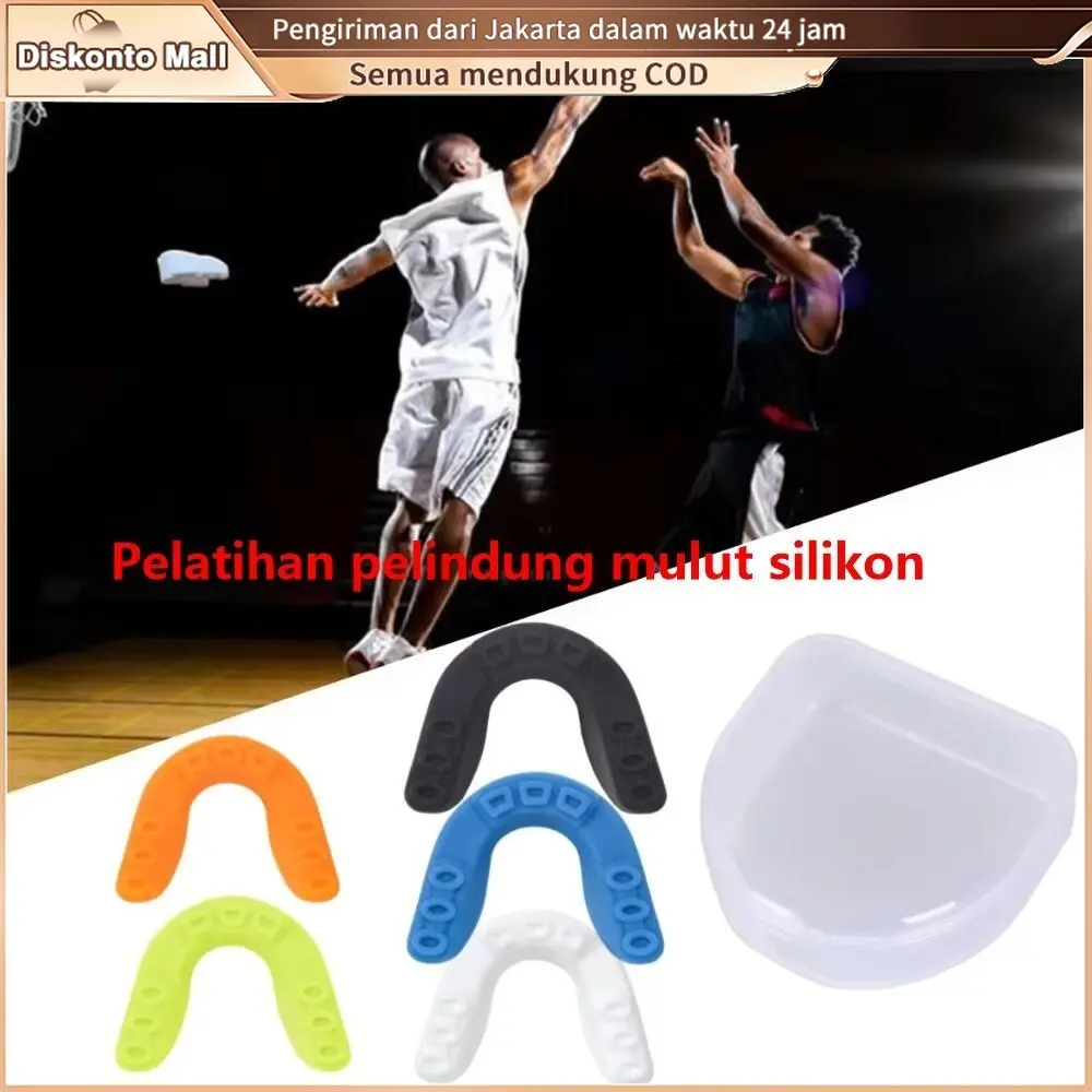 1Pcs Gum Shield Pelindung Gigi Mulut Gumshield Gamsil Mouth Teeth Tooth Guard Mouthguard Protector Olahraga Beladiri Taekwondo Karate Kick Boxing Kickboxing Speeds Anak Junior