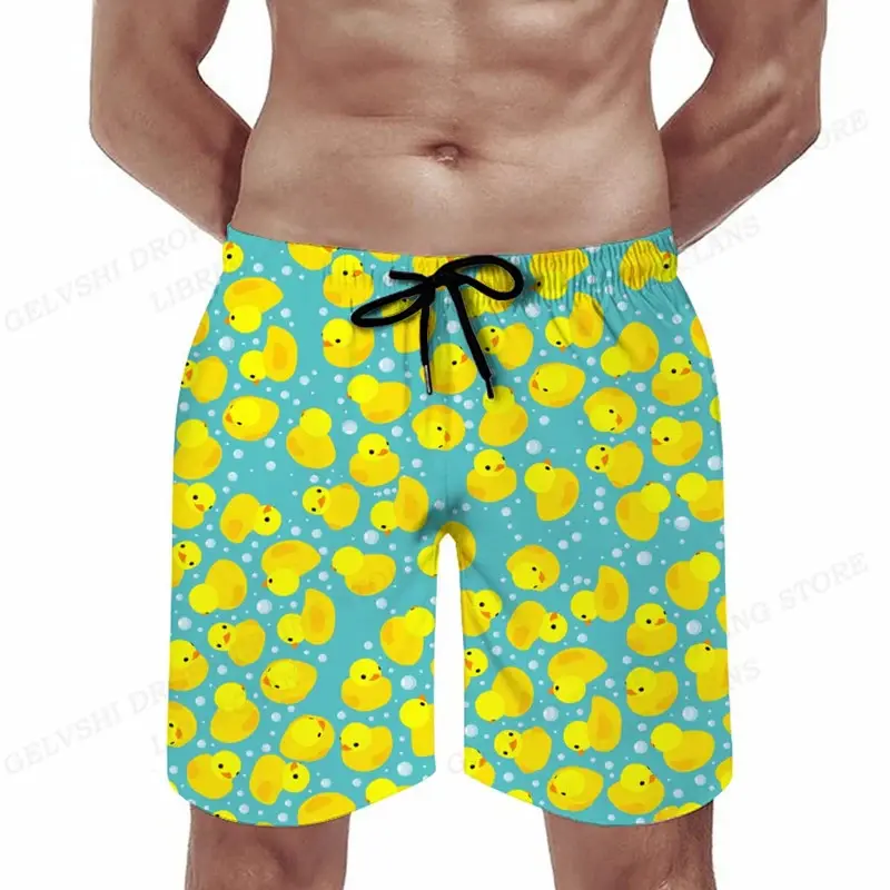 Duck Board Short Kids Beach Shorts Men's Swimming Trunks Masculina Casual Shorts Boy Sports Briefs Swimwear Trunk Quick Dry Pant 2
