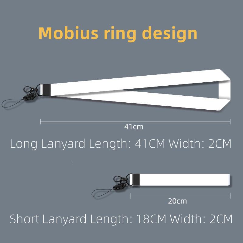 mobile phone lanyard Small rope, black and white, prevents loss. For men and women 8