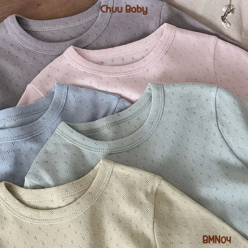 BMN04 Bộ Quần Áo Cộc Basic Chất Cotton Thuần Thoáng Khí Cho Bé Trai và Bé Gái QCCC 2