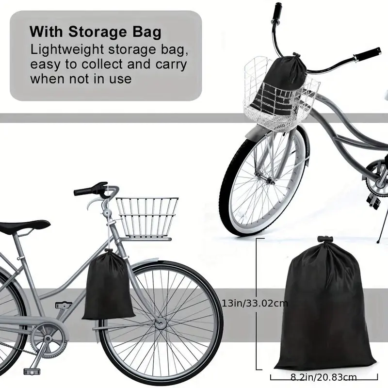 Waterproof Bicycle Cover, Outdoor Bike Storage Rack for 2 Bikes, Bicycle Cover for Outdoor Storage, Suitable for Mountain Bikes/Bicycles 2