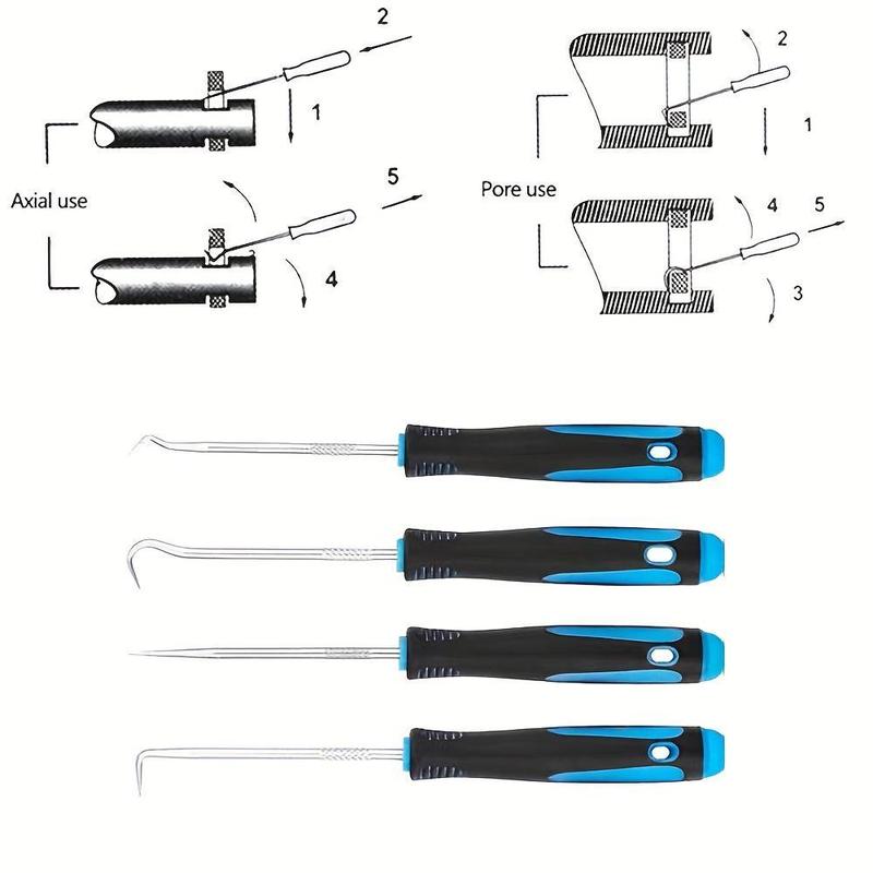 Product Introduction of Car Oil Seal Hook Set, Oil Seal O-ring Pick Tools, Professional Disassembly Tools, Assembly & Disassembly Tools for Car Repair 3