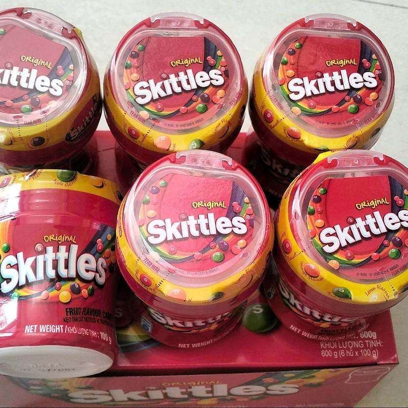 3 hũ kẹo trái cây Skittles <hũ 100g> 2