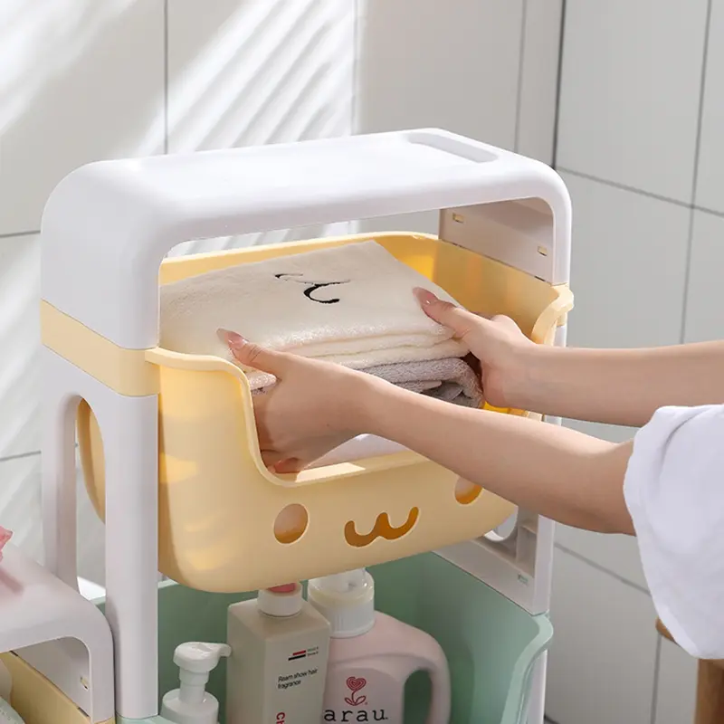 Rak Mainan Susun / Rak Dapur Susun /  Rak Kamar Mandi Susun / Tempat Penyimpanan dengan Roda A983 3