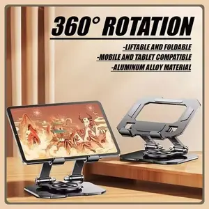 Metal Tablet Stand Universal Rotasi  360  Compatible