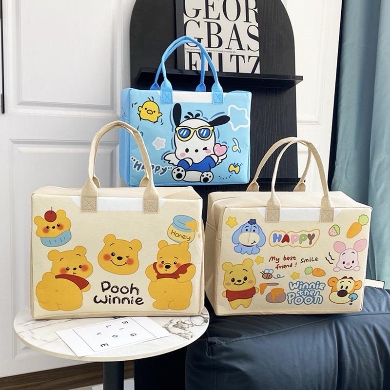  Túi Nỉ Vải Dệt Đựng Đồ Đa Năng,Giỏ Đựng Đồ Nhỏ,Túi Bỉm Sữa Cho Mẹ Và Bé Tiện Lợi hộp 