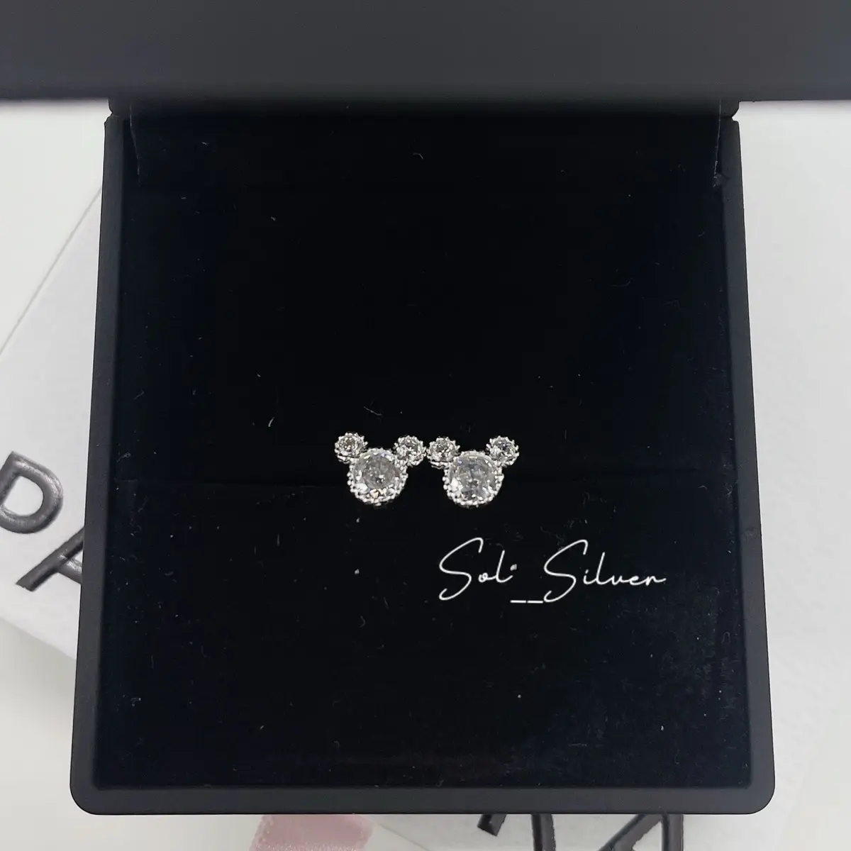 [020] Bông tai bạc hình mặt gấu dễ thương SolSilver