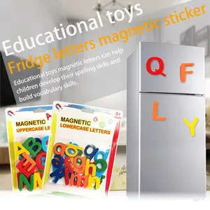 Eva Magnetic Alphabet magnet angka dan huruf Lowercase Uppercase Classroom Magnet Letters Huruf Magnet Alphabet Magnet