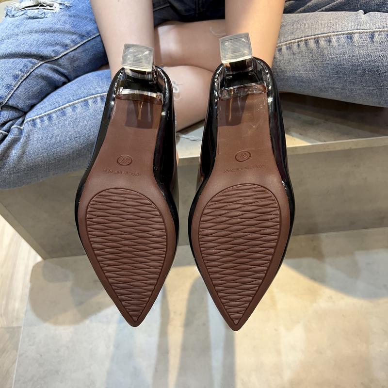 Product Introduction of Giày Cao Gót Nữ MŨI trơn Giày búp bê mũi nhọn nữ tính cao 5p và 7p - size 35 - size 40 mã Cotron Shoes 17