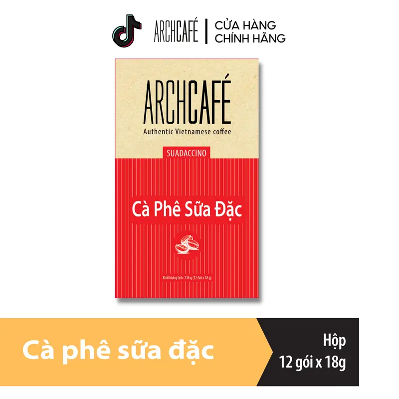 Cà phê Sữa đặc Archcafe - Condensed milk coffee- Cà phê hoà tan (12 gói x 18g) 1