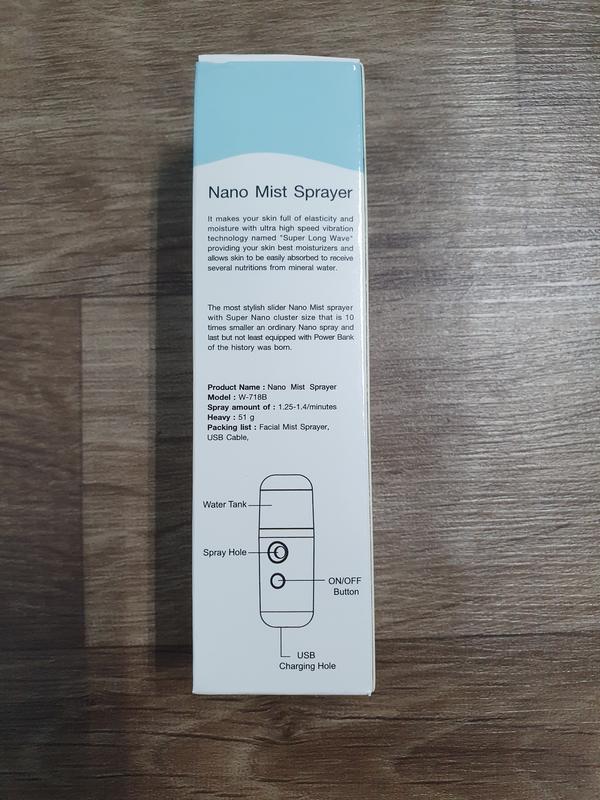 Máy xông mặt xịt khoáng nano mini phun sương dưỡng da sạc điện 30ml 4
