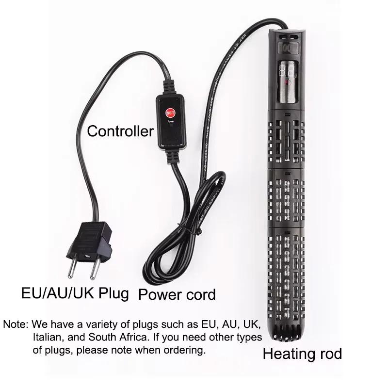 Aquarium Submersible Heater Fish Tank Water Heating Rod Constant Aquarium Thermostat Temperature Control 220-240V 50-500w 4