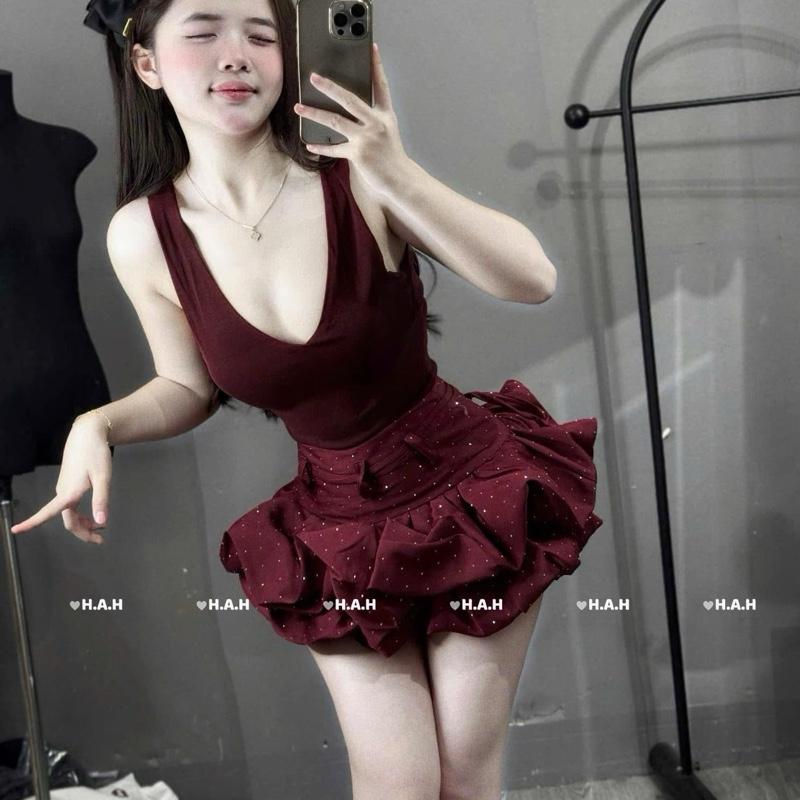 Set Bộ Siêu Hot+Chân Váy Ép Đá Hàng Loại 1.Jaewon Boutique 1