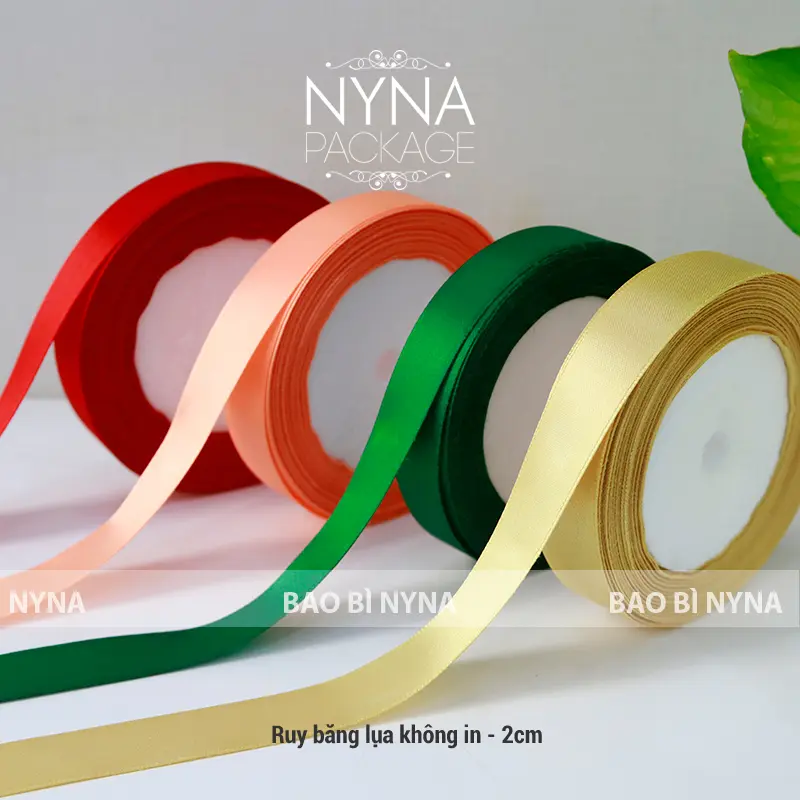 Ruy băng nhiều mẫu dùng gói quà, gói hoa, trang trí