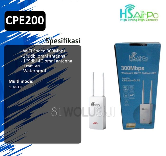 Hsairpo Ceiling Router Jual HSAirpo CPE200 modem 4G LTE Wireless N 300Mbps 2.4Ghz Modem ...