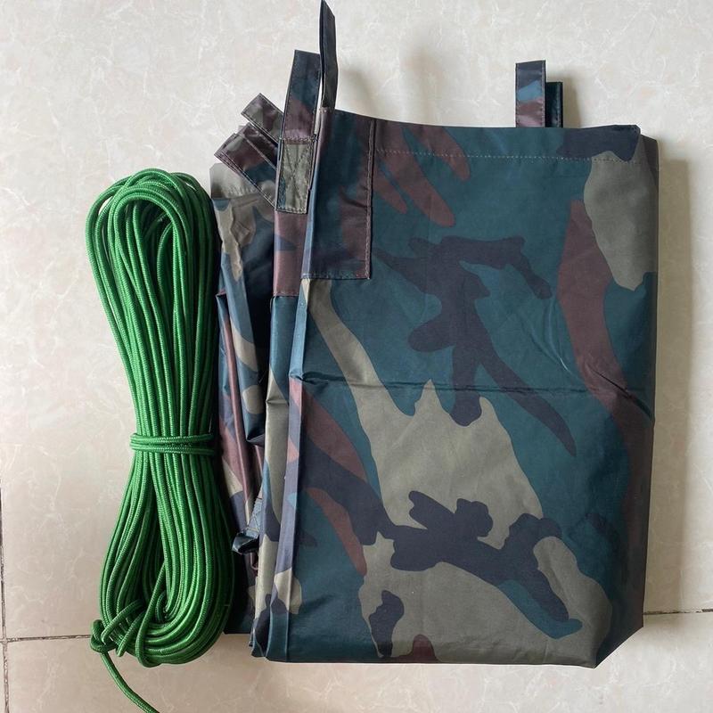 Tấm Tăng võng làm bạt lều, bạt che mưa cao cấp 1.8m × 3.2m + 26m dây dù Phụ Kiện