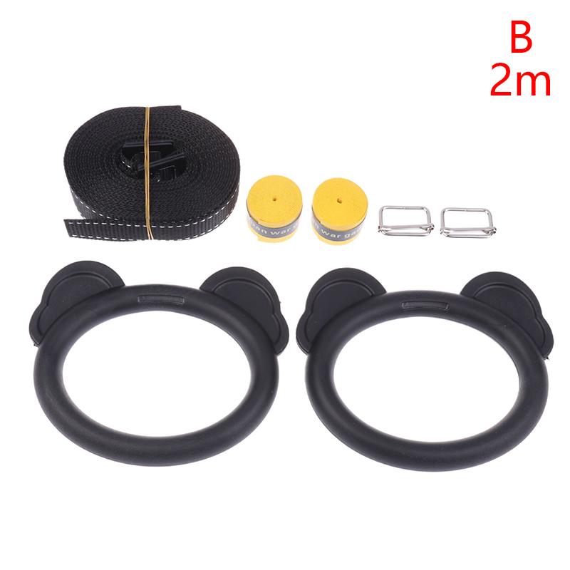 Product Introduction of Kids Horizontal Bar Exercise Pull Up Rings Kids Workout Gym Gymnastic Rings Adjustable Straps Buckles Nonslip Handle 32