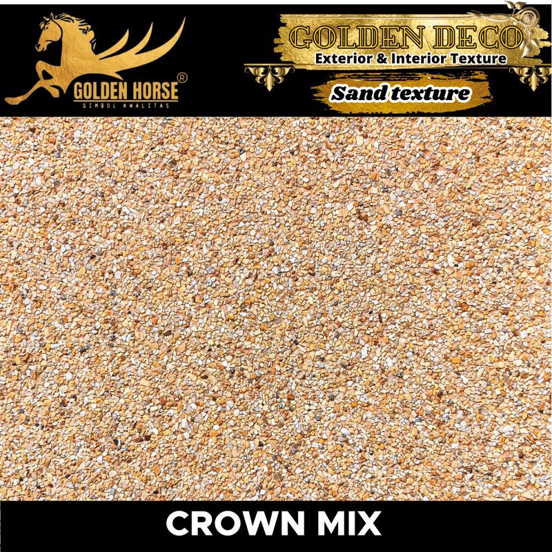 Cat Dinding Sand texture Golden Deco 4,5 kg - Golden horse 7