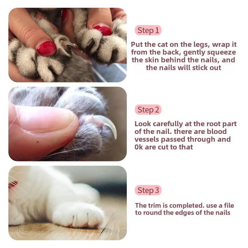 Pet Nail Clippers for Small and Large Dogs, Cat Nail Trimmers with File, Cleaning and Grooming Supplies 2