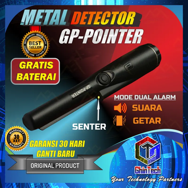 GP Pointer Metal Detektor / Alat Deteksi Logam Metal Emas Perak 3