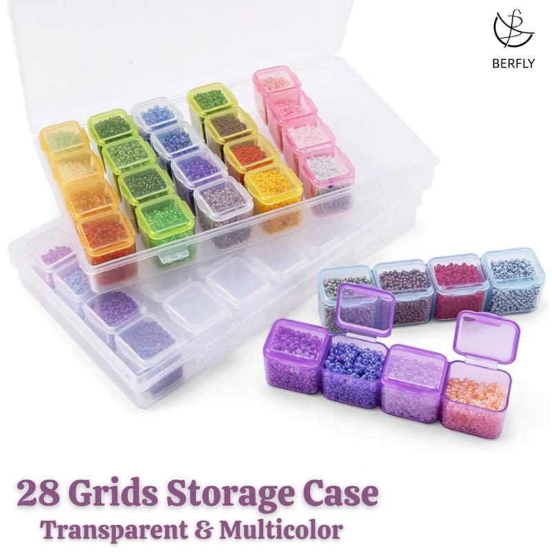 Product Introduction of Berfly | 28 Grids Storage Case for Diamond, Studs and Metal Rhinestones and Nail Art Stones 0