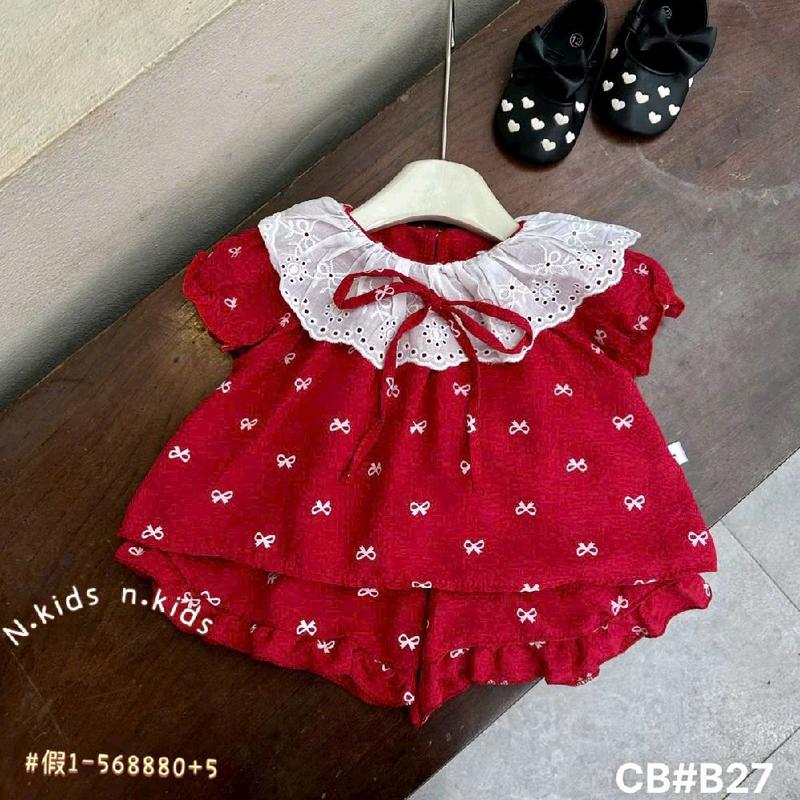 Sét bộ dáng babydool,cổ phối bèo,chất đũieefm mát thấm hút mồ hôi 3