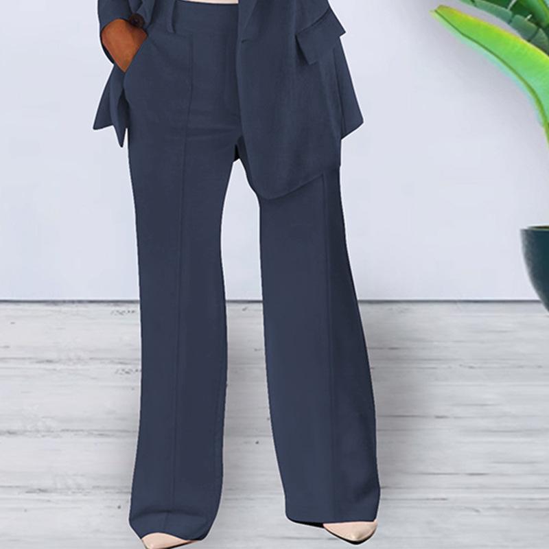 Product Introduction of wish 2024 autumn new European and American fashion lapel slim cardigan temperament blazer women Womenswear Coats 21