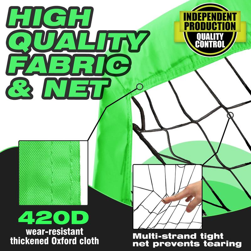 Portable Soccer Goal, 1 Set 6x4 Foot Soccer Goal with Carry Bag, Indoor Outdoor Football Goal for Backyard, Summer Football Accessories for Indoor Outdoor 2