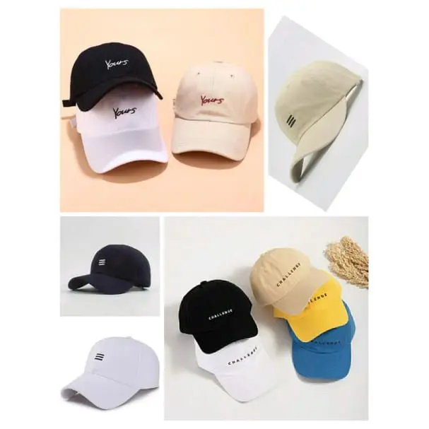 Topi baseball logo CHALLENGE/GARIS TIGA / Topi baseball pria&wanita Topi Bisbol