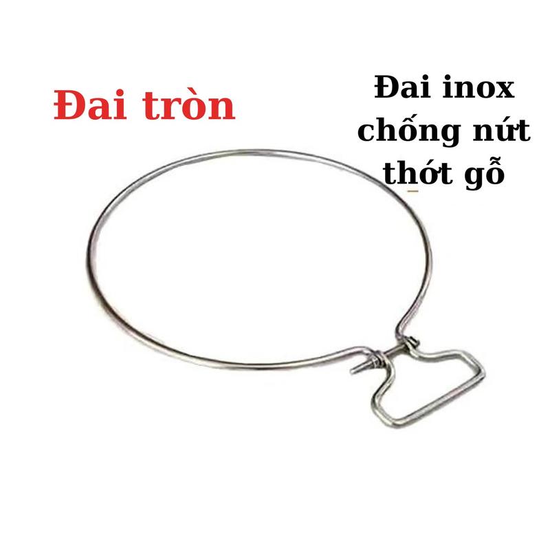Đai INOX tròn không rỉ dùng cho thớt gỗ  đai inoc 304 lắp cho thớt gỗ nghiến