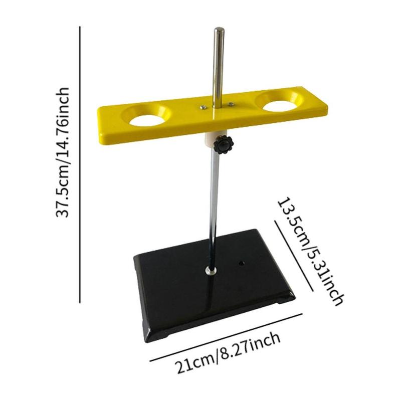 Funnel Support 2 Holes Easy to Use Multifunctional Stable Adjustable Chemistry Teaching Equipment Funnel Rack Funnel Holder 2