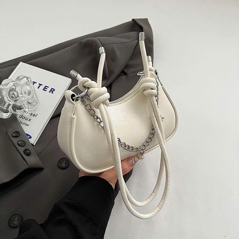 Túi xách nữ NaNa Store Túi đeo vai kẹp nách đeo chéo da mềm phối xích hot trend PK 779 4