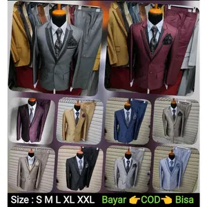 1 stel JAS dngn CELANANYA (SIZE M L XL XXL) Bahan semi woll Jad Abu tua jas maroon jas burgundy jas gold jas nevy jas Montana jas moca jas hitam jas silver jas baby blue jas pria formal jas pengantin jas jas nikah jas wedding jas slim fit jas murah
