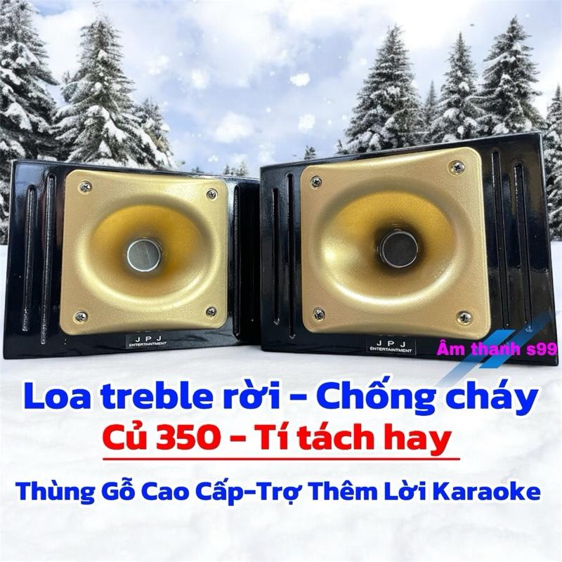 Loa treble rời JPJ-VS350-Thùng gỗ Sơn cao cấp chống nước. Củ treble to 350 - Tiếng lớn, tí tách hay, thêm dải treble nghe nhạc và Karaoke nhẹ. Trợ thêm lời - tiếng trung. Phân tần - chống cháy. Loa full, loa karaoke, loa xách tay, Loa kéo, Loa Bluetooth
