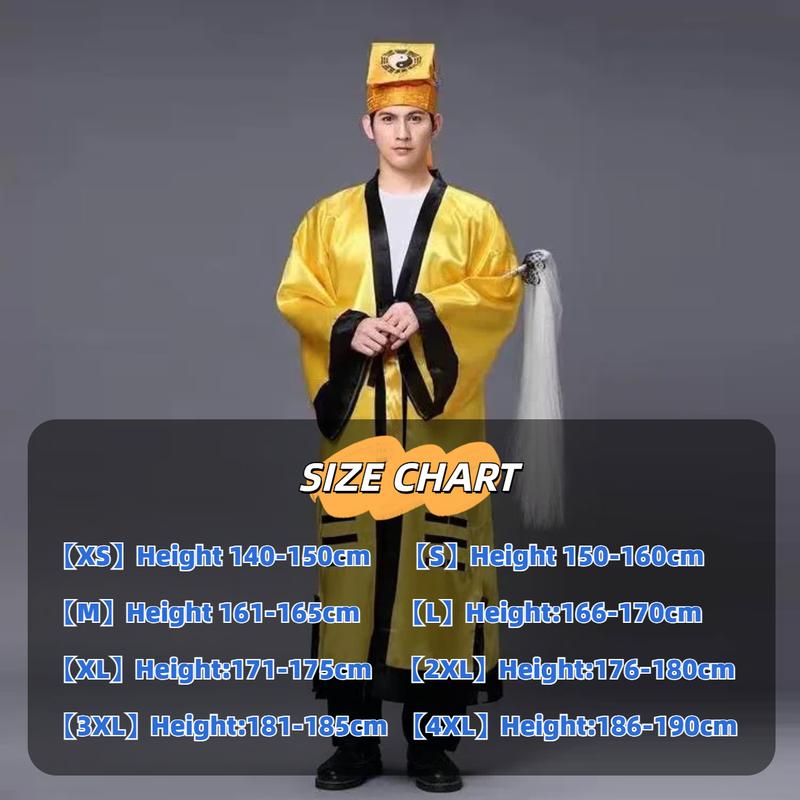 Product Introduction of Trang Phục Đạo Giáo, Trang Phục Lễ Phục, Trang Phục Halloween, Phong Cách Võ Thuật Cổ Đại, Quần Áo Pháp, Quần Áo Kinh Koran Chuyện phiếm Baiji, Lin Zhengying, Màu Vàng 0