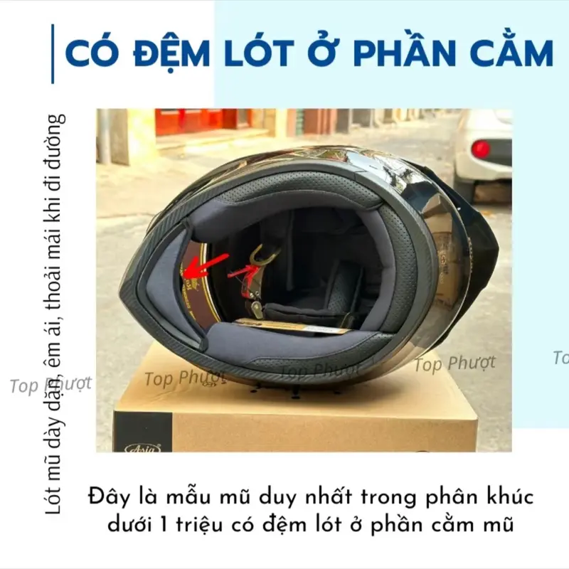 Mũ bảo hiểm fullface Royal M138B Helmet màu trơn va tem redbull  - 3