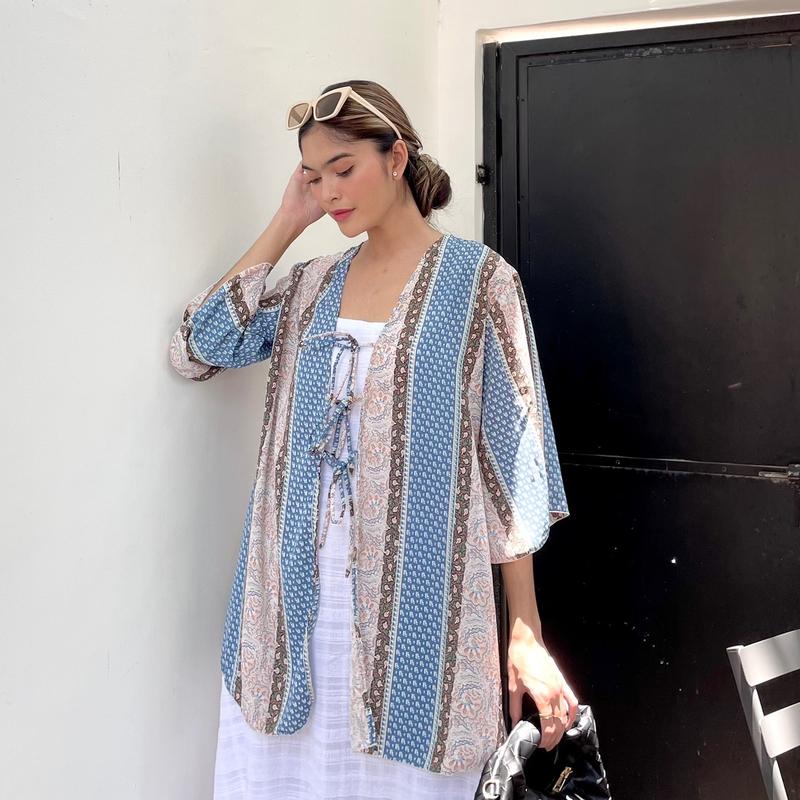 SHINTA OUTER | Atasan Top Fashion Wanita Lengan Panjang Motif Oversize | INI WEAR 0