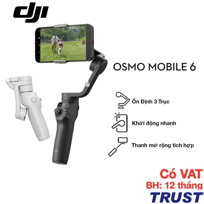 (live) Gimbal chống rung điện thoại DJI Osmo Mobile 6 có thể kéo dài - Thiết bị cầm tay chống rung cho điện thoại Selfie