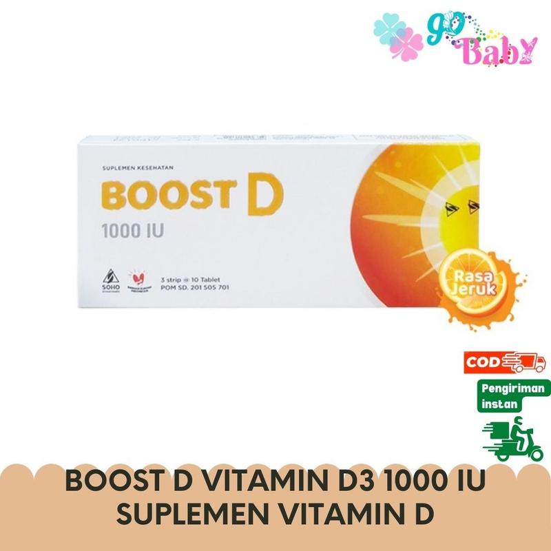 BOOST D VITAMIN D3 1000 IU suplemen kesehatan untuk bumil dan busui ...