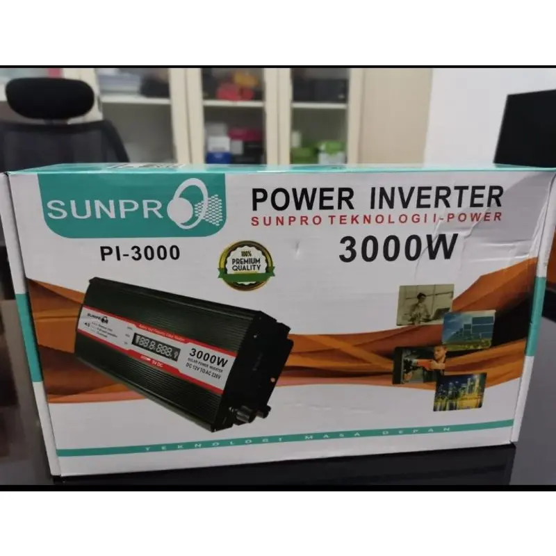 Power Inverter Sunpro 3000 Watt Dengan Led Display Pi 3000 ORIGINAL Rubah Arus Dc Menjadi Ac 1