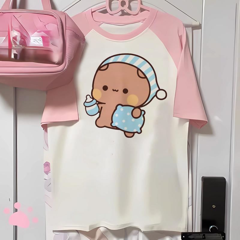 Product Introduction of Bubu And Dudu tshirt women comfortable modern style tshirt female Japanese graphic anime clothes 9