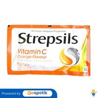 Gambar STREPSILS VITAMIN C ORANGE FLAVOUR SACHET 8 BUTIR dari Apotek Nurani by GoApotik Kota Tegal 1 Tokopedia