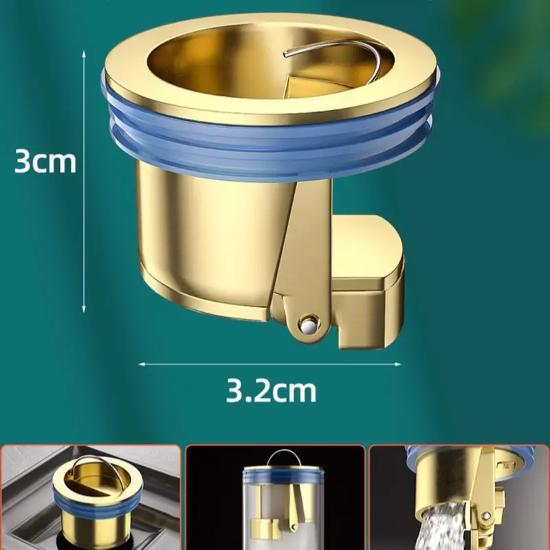 Nắp đạy cống bằng đồng, thoát nước,ngăn mùi,chống côn trùng cho sàn nhà tắm nhà bếp 1