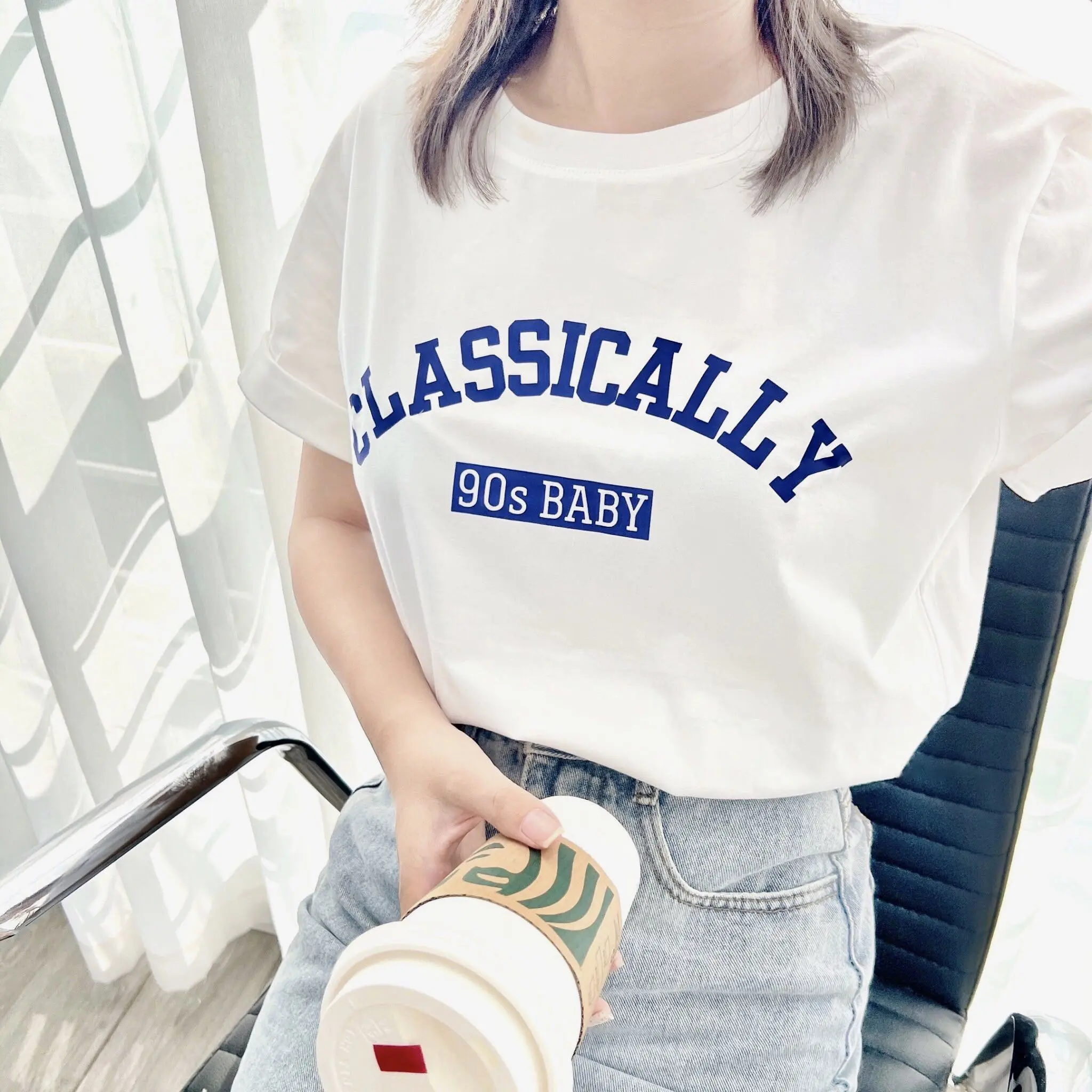 Áo Phông Đi Làm, Đi Chơi Chất Liệu Cotton Cao Cấp CLASSICALLY Nhiều Màu Đẹp Top Nữ Women Cổ Tròn